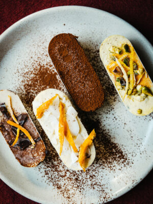 Kwartet van minitaartjes