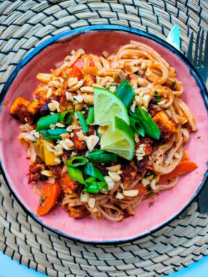 Pad thai met pindacrunch